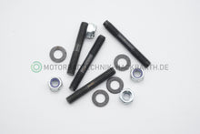 Lade das Bild in den Galerie-Viewer, Yamaha DT 125 R/RE/X - Zylinderfußstehbolzen + Muttern + Scheiben